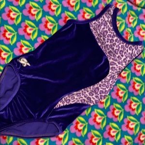 Velvet Leopard Leotard